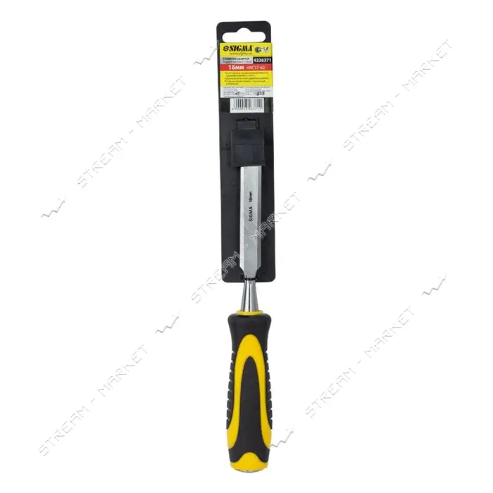 Стамеска ударная Sigma 4326371 16мм двухкомпонентная ручка CrV                                      