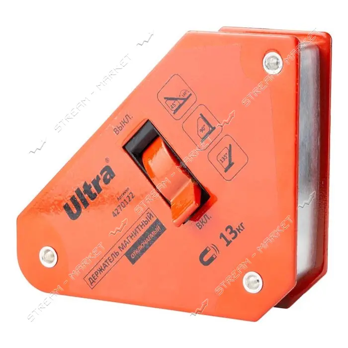 Держатель магнитный Sigma 4270122 отключаемый 13кг 100х95х110мм 45 90 135