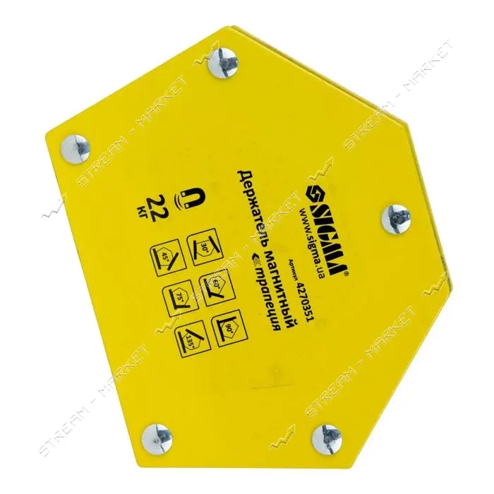 Держатель магнитный Sigma 4270351 трапеция 22кг 90х54х54х43мм 30 45 60 90 75 135                    
