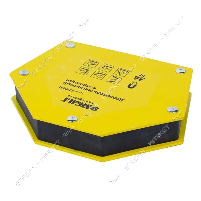 Держатель магнитный Sigma 4270361 трапеция 34кг 105х65х65х45мм 30 45 60 90 75 135                   