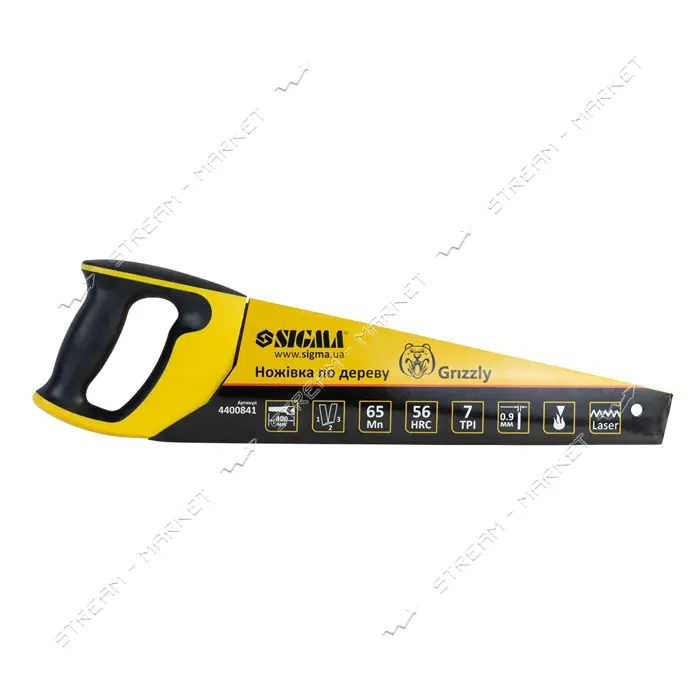 Ножовка по дереву Sigma 4400841 7TPI Grizzly 400мм                                                  
