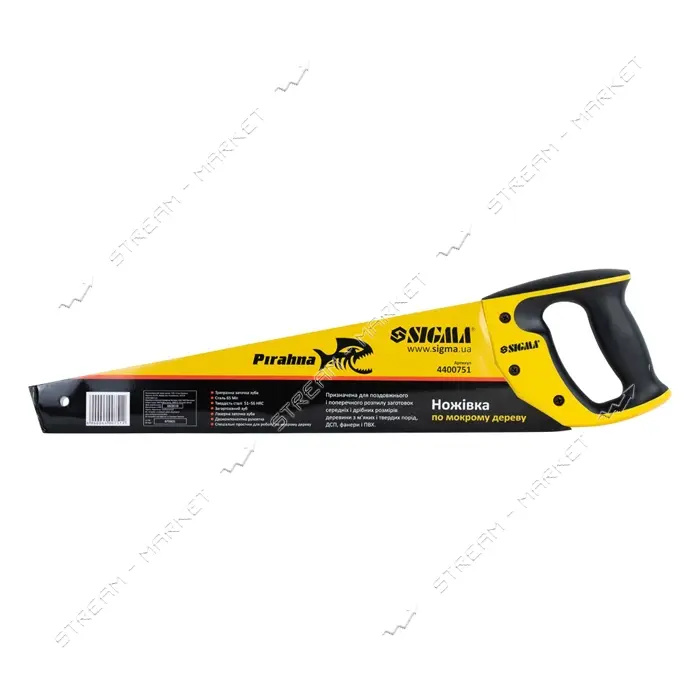 Ножовка по мокрому дереву Sigma 4400751 7TPI Piranha 450мм                                          