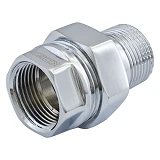 Сгон американка Koer KR.341.CHR-3/4" прямой хром