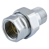 Сгон американка Koer KR.341.CHR-1/2" прямой хром