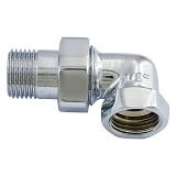 Сгон американка латунная Koer KR.342.CHR-1/2" угловая хром                                          