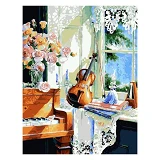 Картина по номерам J.Otten 6176 Скрипка 40х50см                                                     