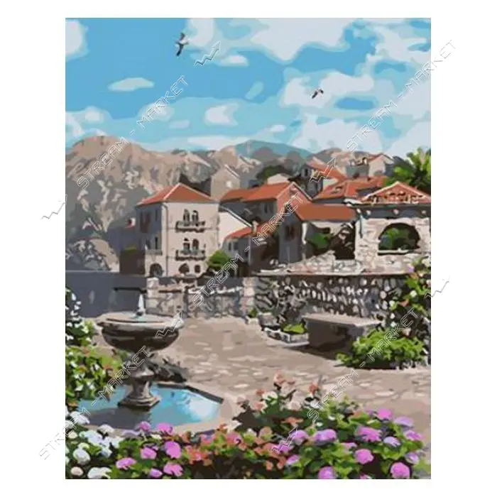 Картина по номерам J.Otten 5255 Каменный дом 40х50см