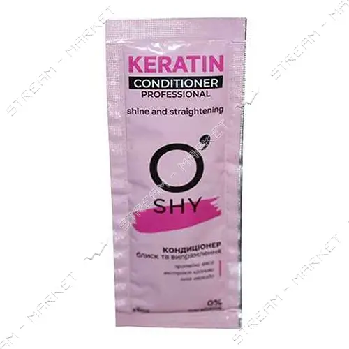 Кондиционер для волос Oshy Professional Keratin Блеск и выпрямление 15мл                            