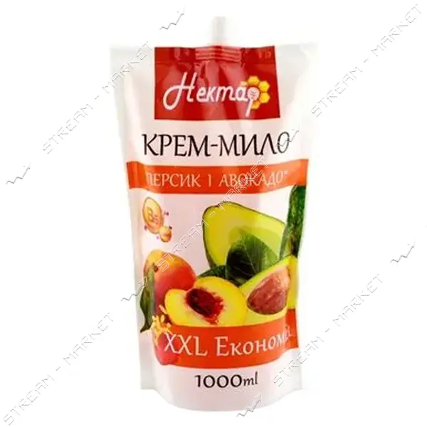 Крем-мыло Нектар жидкое Персик и авокадо doy-pack 1000мл                                            