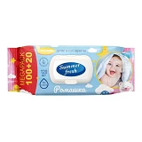 Салфетки влажные Summer Fresh Ромашка 120шт                                                         