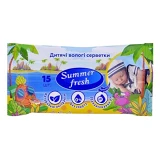 Салфетки влажные Summer Fresh детская 15шт                                                          