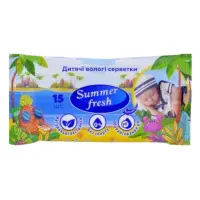 Салфетки влажные Summer Fresh детская 15шт                                                          
