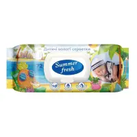 Салфетки влажные Summer Fresh Ромашка 72шт                                                          