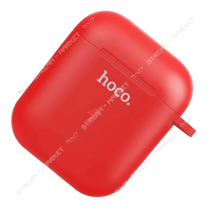 Беспроводное зарядное устройство Hoco CW22 for AirPods красное                                      