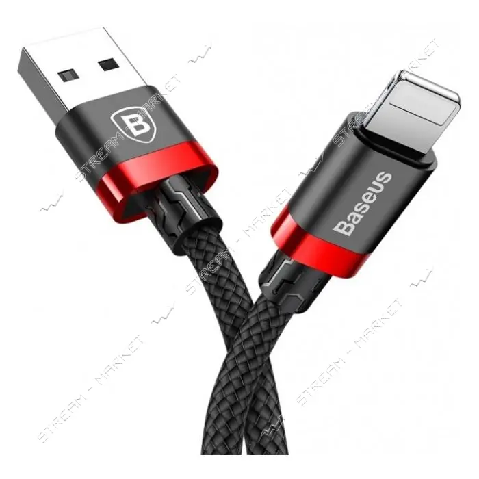 Кабель Baseus cafule Cable USB For lightning 1.5A 2м красный