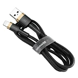 Кабель Baseus cafule Cable USB For lightning 2.4A 1м черно-золотой