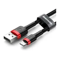 Кабель Baseus cafule Cable USB For lightning 2.4A 1м красно-черный                                  