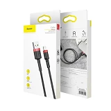 Кабель Baseus cafule Cable USB For lightning 2.4A 1м красно-черный