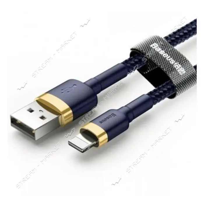 Кабель Baseus cafule Cable USB Lightning 1.5A 2м сине-золотой                                       