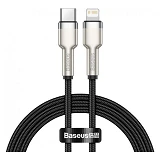 Кабель Baseus Cafule Series Metal Data Cable Type-C to Lightning PD 20W 1м черный