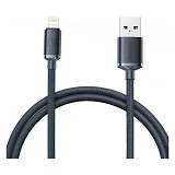 Кабель Baseus Crystal Shine Series Fast Charging Data Cable USB to Lightning 2.4A 1.2м черный