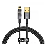 Кабель Baseus Explorer Series Auto Power-Off USB to Lightning 2.4A 1м черный