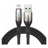 Кабель Baseus Horizontal Data Cable USB Lightning 2.4A 1м черный