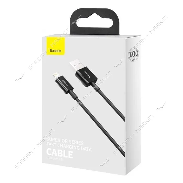 Кабель Baseus Superior Series Fast Charging Data Cable USB to Lightning 2.4A 1м черный