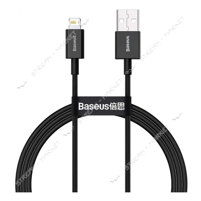 Кабель Baseus Superior Series Fast Charging Data Cable USB to Lightning 2.4A 1м черный