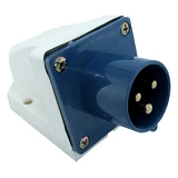 Вилка стационарная Takel 3 контаткта 2Р плюс Е 16А 220В IP44 513