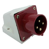 Вилка стационарная Takel 4 контакта 3Р плюс Е 16А 380В IP44 514                                     