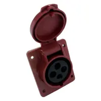 Розетка стационарная Takel внутренняя 4 контакта 3Р плюс Е 16А 380В IP44 414                        