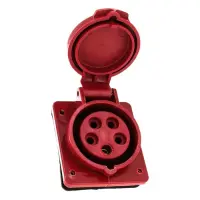Розетка стационарная Takel внутренняя 5 контакта 3Р плюс N плюс Е 32А 380В IP44 425                 
