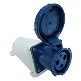 Розетка стационарная Takel 3 контакта 2Р плюс Е 63А 220В IP67 133