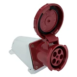 Розетка стационарная Takel 5 контактов 3Р плюс N плюс Е 63А 380В IP67 135                           