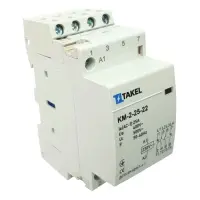 Контактор модульный Takel KM-2-25-22 четырехполюсный 25А 2НО плюс 2НЗ                               