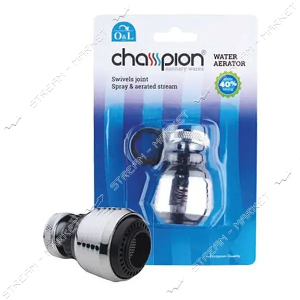 Аэратор поворотный Champion AE-001 М22/М24 латунь блистер