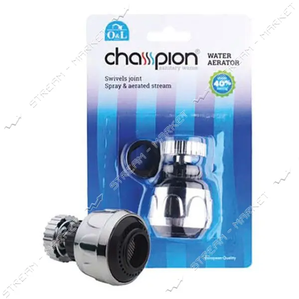 Аэратор поворотный Champion AE-003 М22/М24 пластик блистер