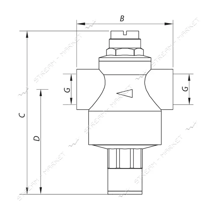 Редуктор давления воды 3/4" KOER KR.1251