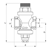 Редуктор давления воды 3/4" KOER KR.1252                                                            