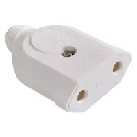 Гнездо плоское SVT Electric SVT-7362-N без заземления 10/16А 250V белое                             