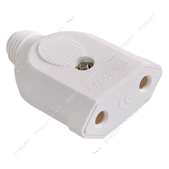Гнездо плоское SVT Electric SVT-7362-N без заземления 10/16А 250V белое
