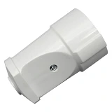 Гнездо прямое SVT Electric SVT-7316 с заземлением 10А 250V белое