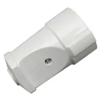Гнездо прямое SVT Electric SVT-7316 с заземлением 10А 250V белое                                    