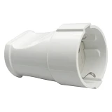 Гнездо прямое SVT Electric SVT-7316 с заземлением 10А 250V белое