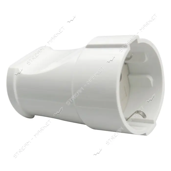Гнездо прямое SVT Electric SVT-7316 с заземлением 10А 250V белое