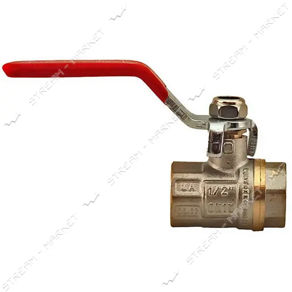 Кран шаровый 1/2" В/В ручка вода железный шар                                                       