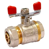 Кран шаровый 20х3/4" В Wing железный шар