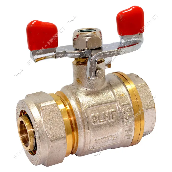 Кран шаровый 20х3/4" В Wing железный шар