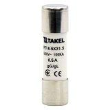 Плавкий предохранитель Takel RT 8.5х31.5 0.5А                                                       
